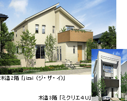 木造2階「jizai（ジ・ザ・イ）/木造3階「ミクリエ4U」